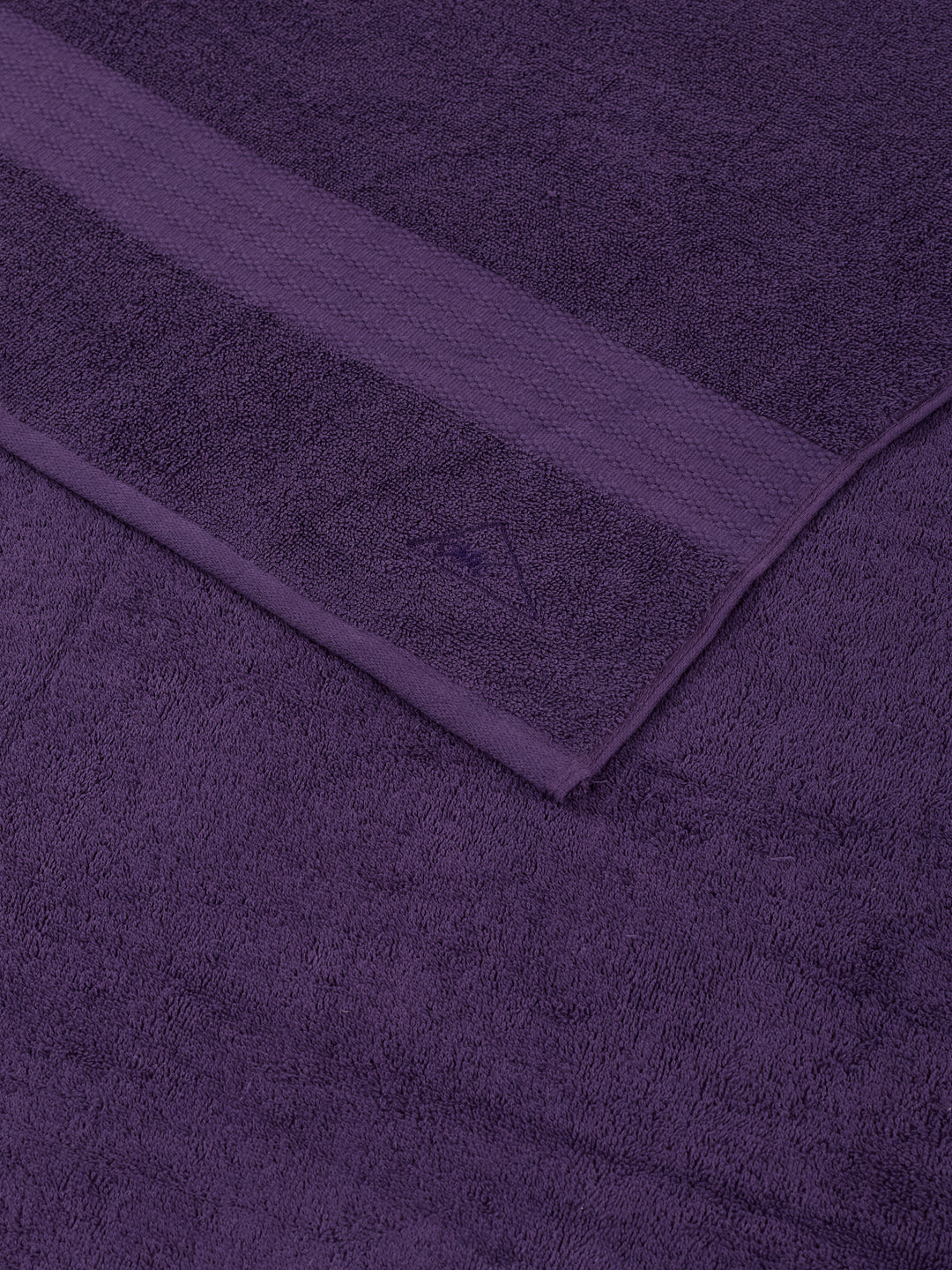 Purple Pure Cotton Solid 380 GSM Car Towel 1 Piece (Jazz Collection)