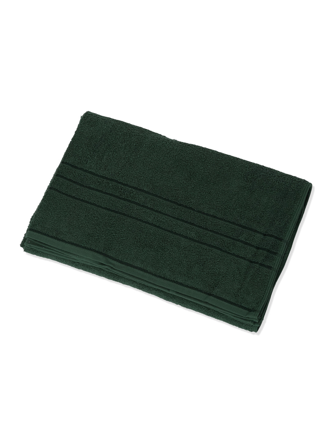 Forest Green Pure Cotton Solid 340 GSM Car Towel 1 Piece (Soho Collection)