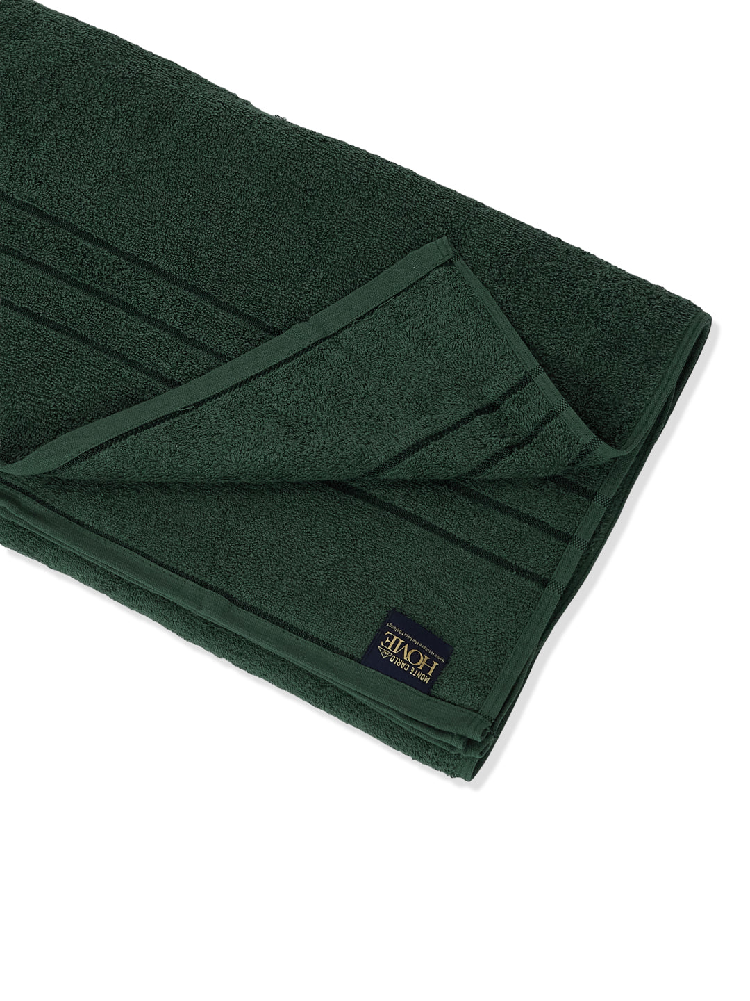 Forest Green Pure Cotton Solid 340 GSM Car Towel 1 Piece (Soho Collection)