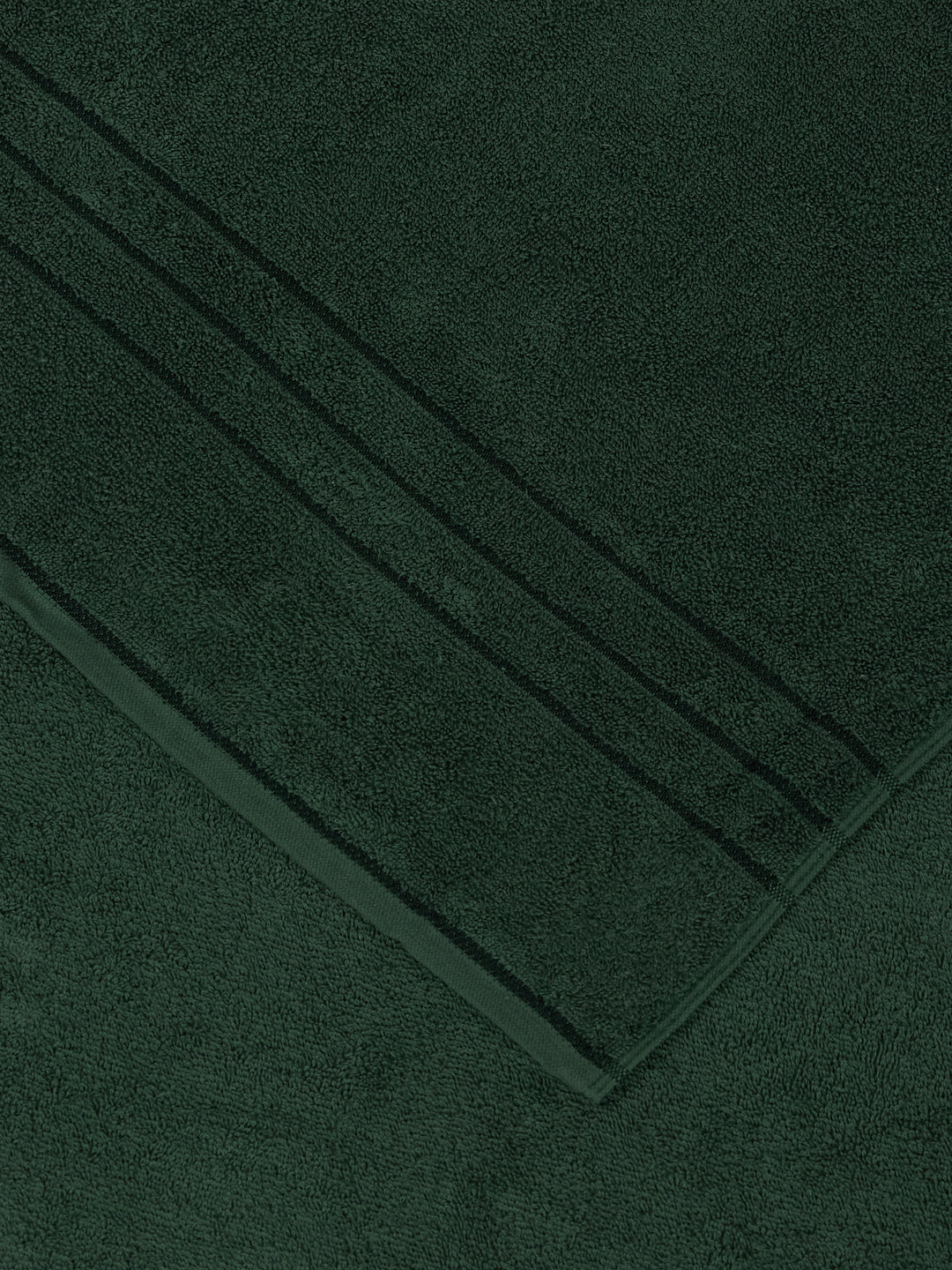 Forest Green Pure Cotton Solid 340 GSM Car Towel 1 Piece (Soho Collection)