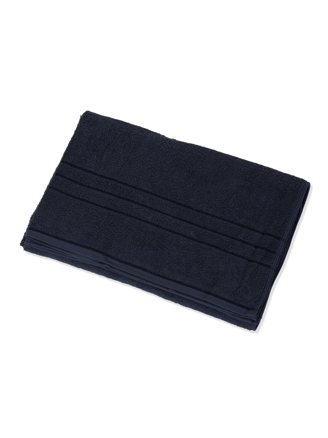 Navy Blue Pure Cotton Solid 340 GSM Car Towel 1 Piece (Soho Collection)