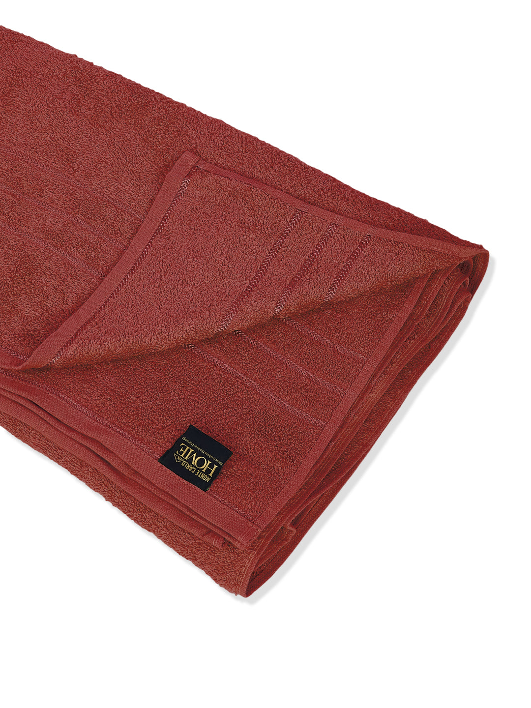 Red Pure Cotton Solid 340 GSM Car Towel 1 Piece (Soho Collection)