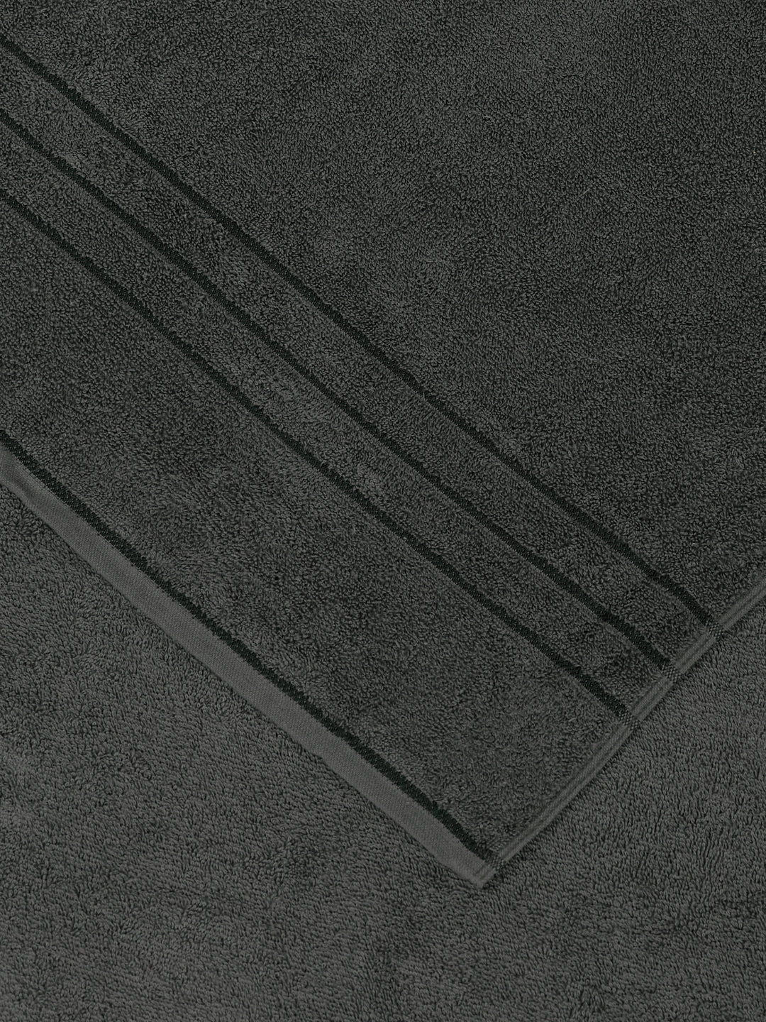 Charcoal Pure Cotton Solid 340 GSM Car Towel 1 Piece (Soho Collection)