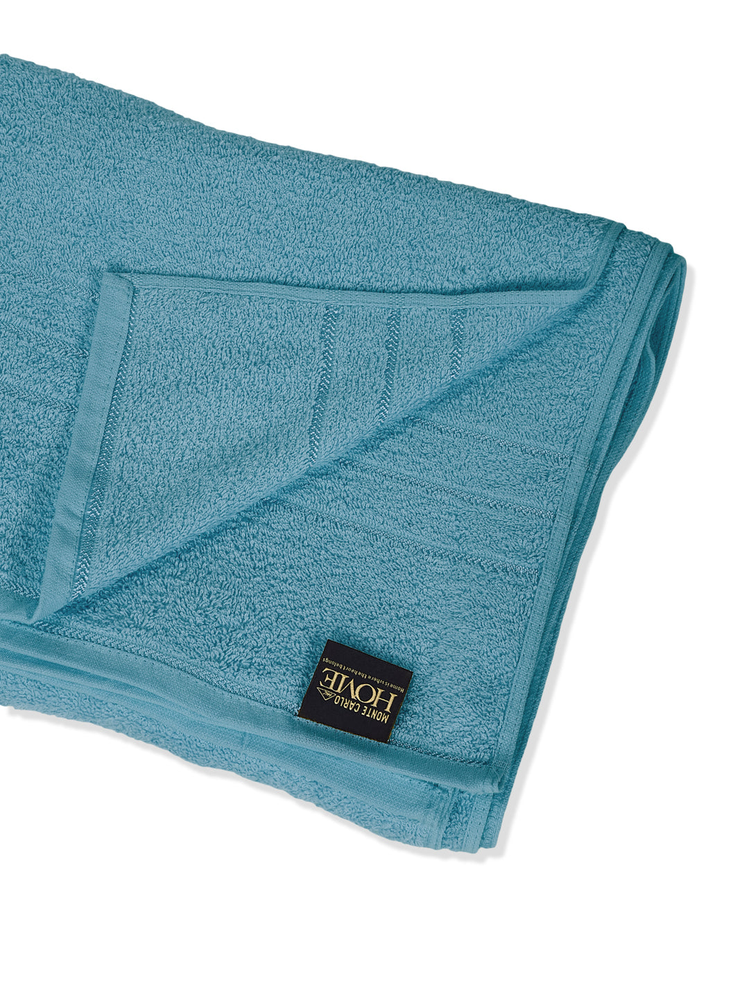Blue Pure Cotton Solid 340 GSM Car Towel 1 Piece (Soho Collection)