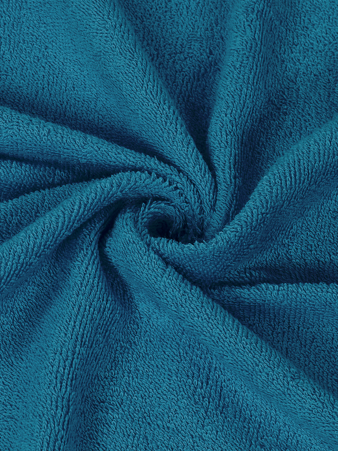 Teal Blue Pure Cotton Solid 340 GSM Car Towel 1 Piece (Soho Collection)