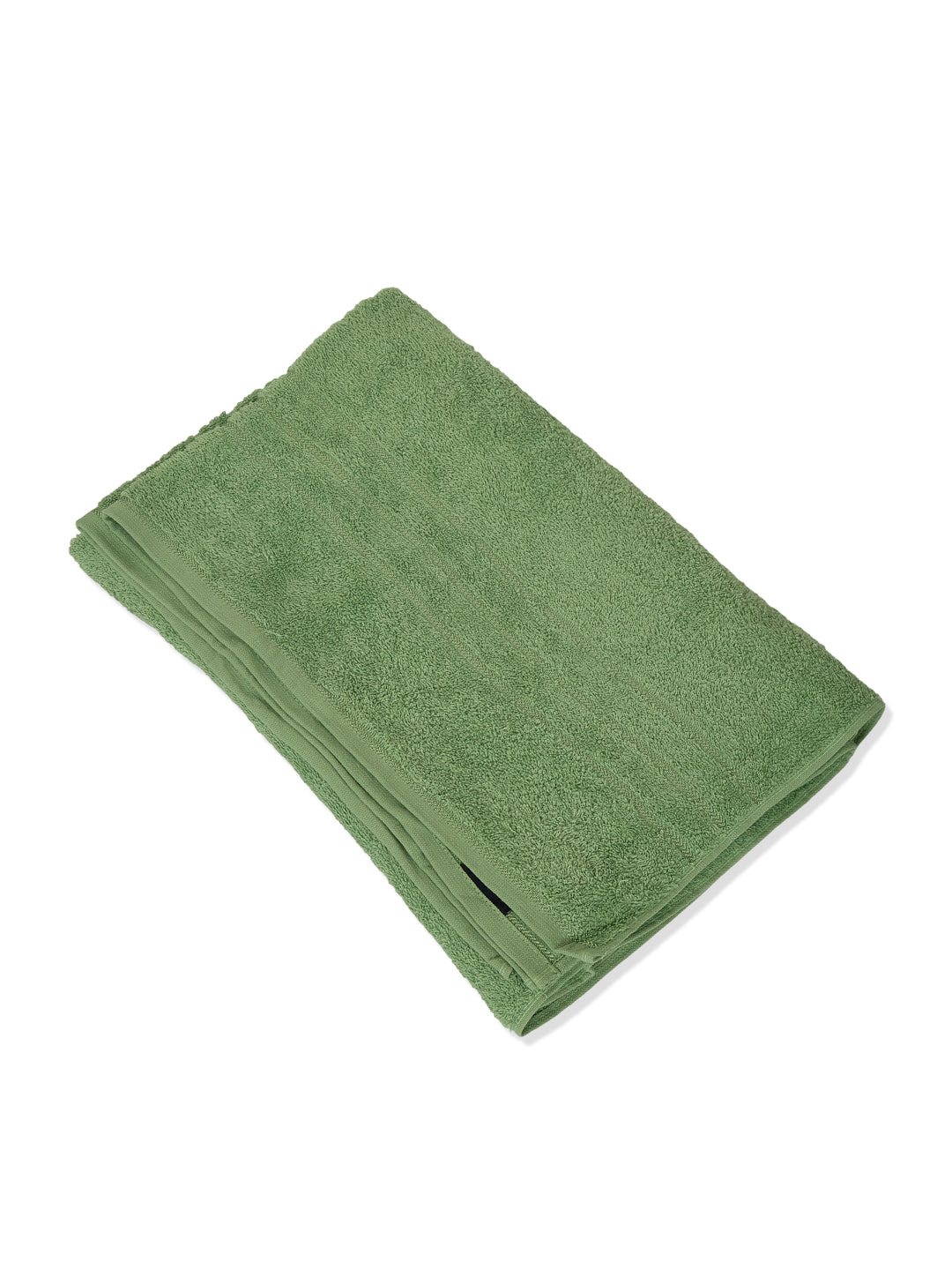Green Pure Cotton Solid 340 GSM Car Towel 1 Piece (Soho Collection)