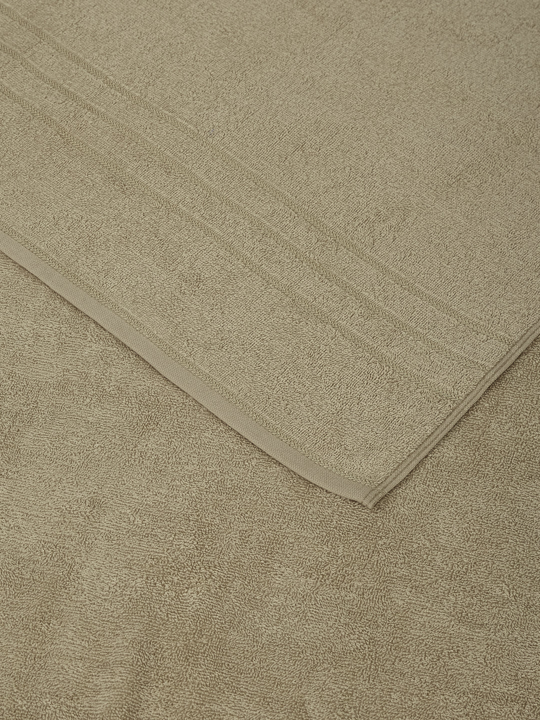 Beige Pure Cotton Solid 340 GSM Car Towel 1 Piece (Soho Collection)