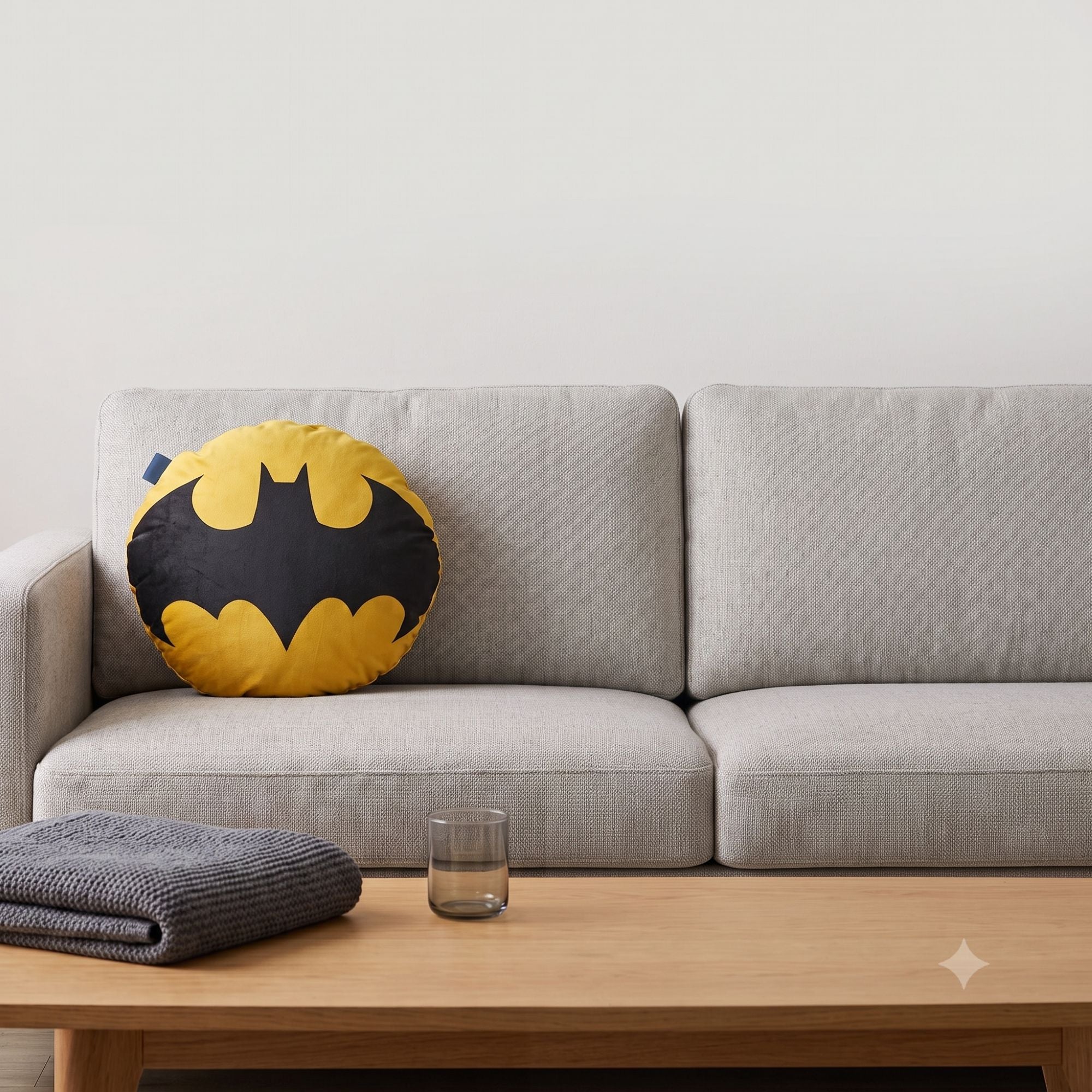 MOCA by Monte Carlo Batman Printed 150 GSM Filled Cushion, Pack of 1
