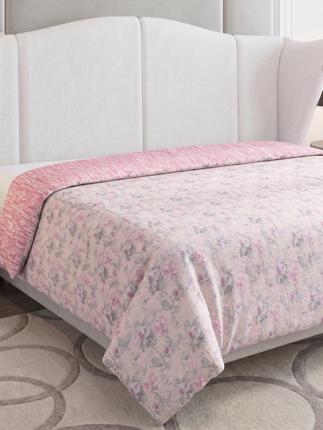 Prestige Collection Premium Floral Print 3 Ply 136 TC Double Bed Dohar