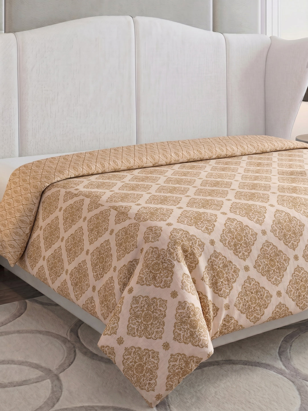 Prestige Collection Premium Diamond Texture 3 Ply 136 TC Double Bed Dohar