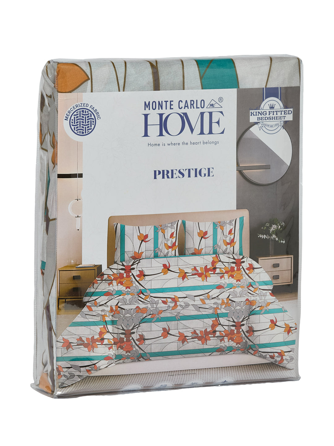 144 TC Pure Cotton King Size Bedsheet with 2 Pillow Covers Prestige Collection
