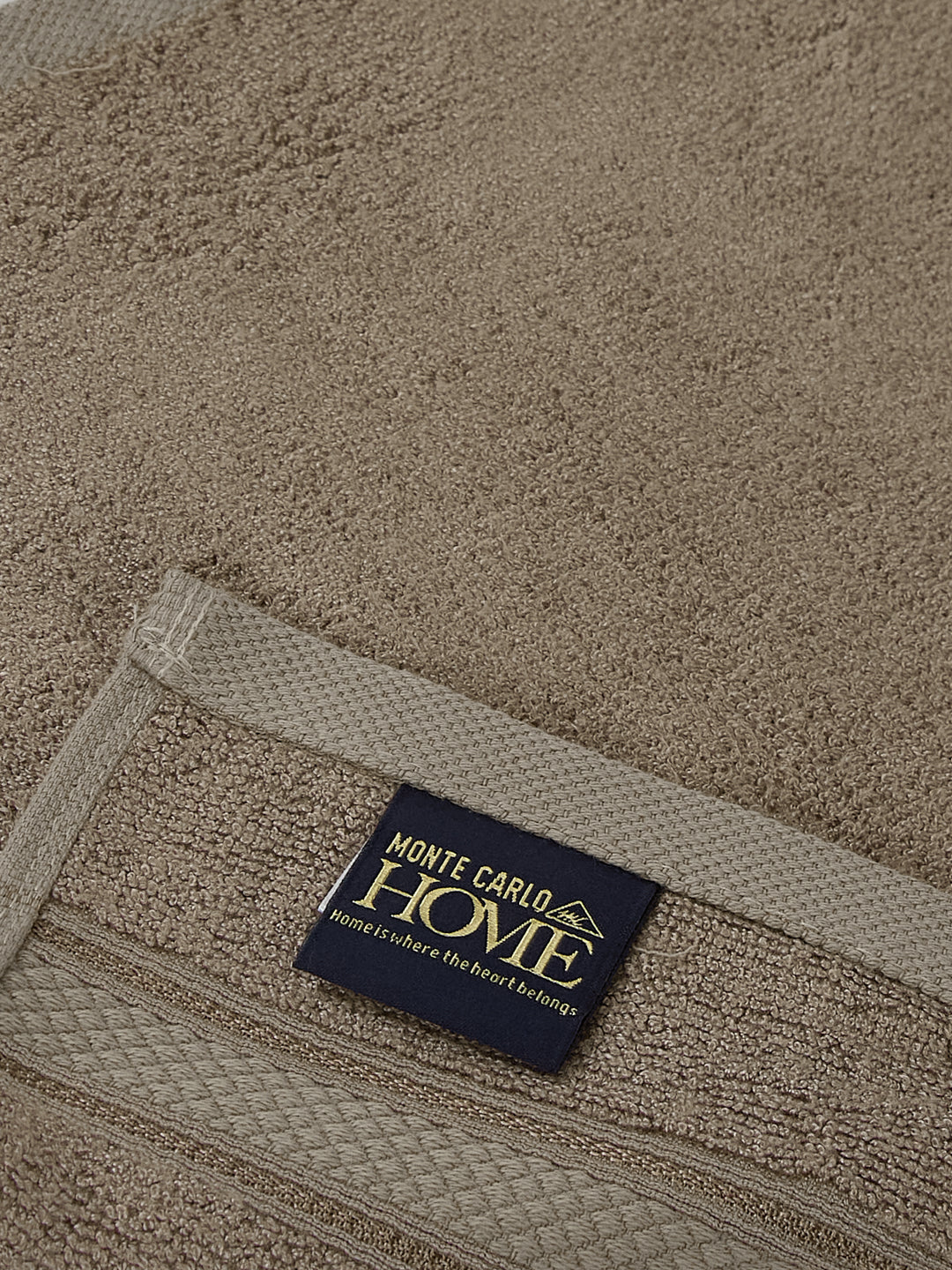 Luxury Brown Solid 600 GSM Face Towel 4 Pc Set (Eco Bamboo Collection)