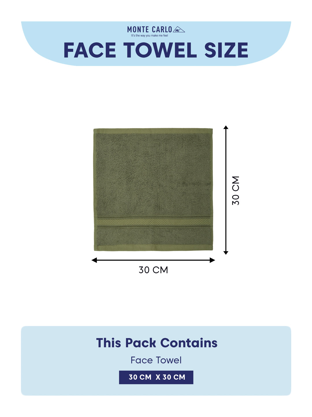 Luxury Burnt Olive Solid 600 GSM Face Towel 4 Pc Set (Eco Bamboo Collection)
