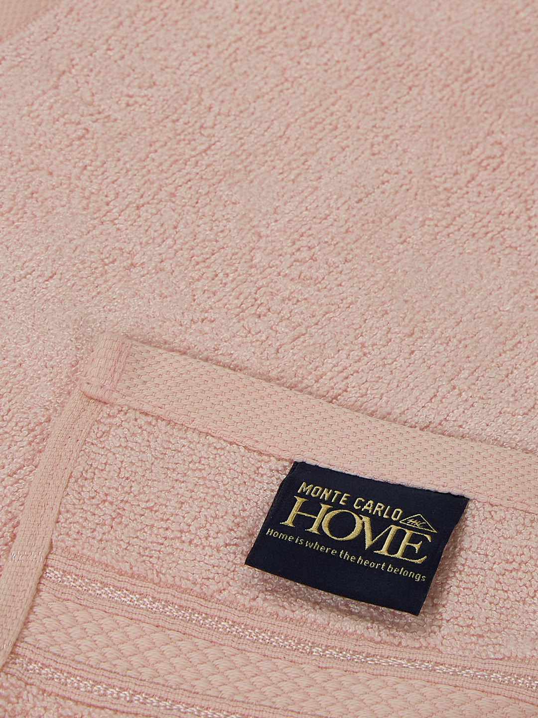 Luxury Light Pink Solid 600 GSM Face Towel 4 Pc Set (Eco Bamboo Collection)