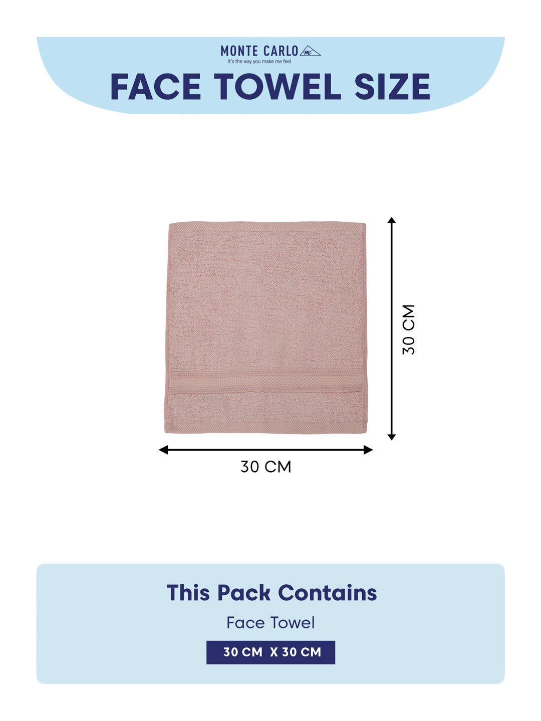 Luxury Light Pink Solid 600 GSM Face Towel 4 Pc Set (Eco Bamboo Collection)