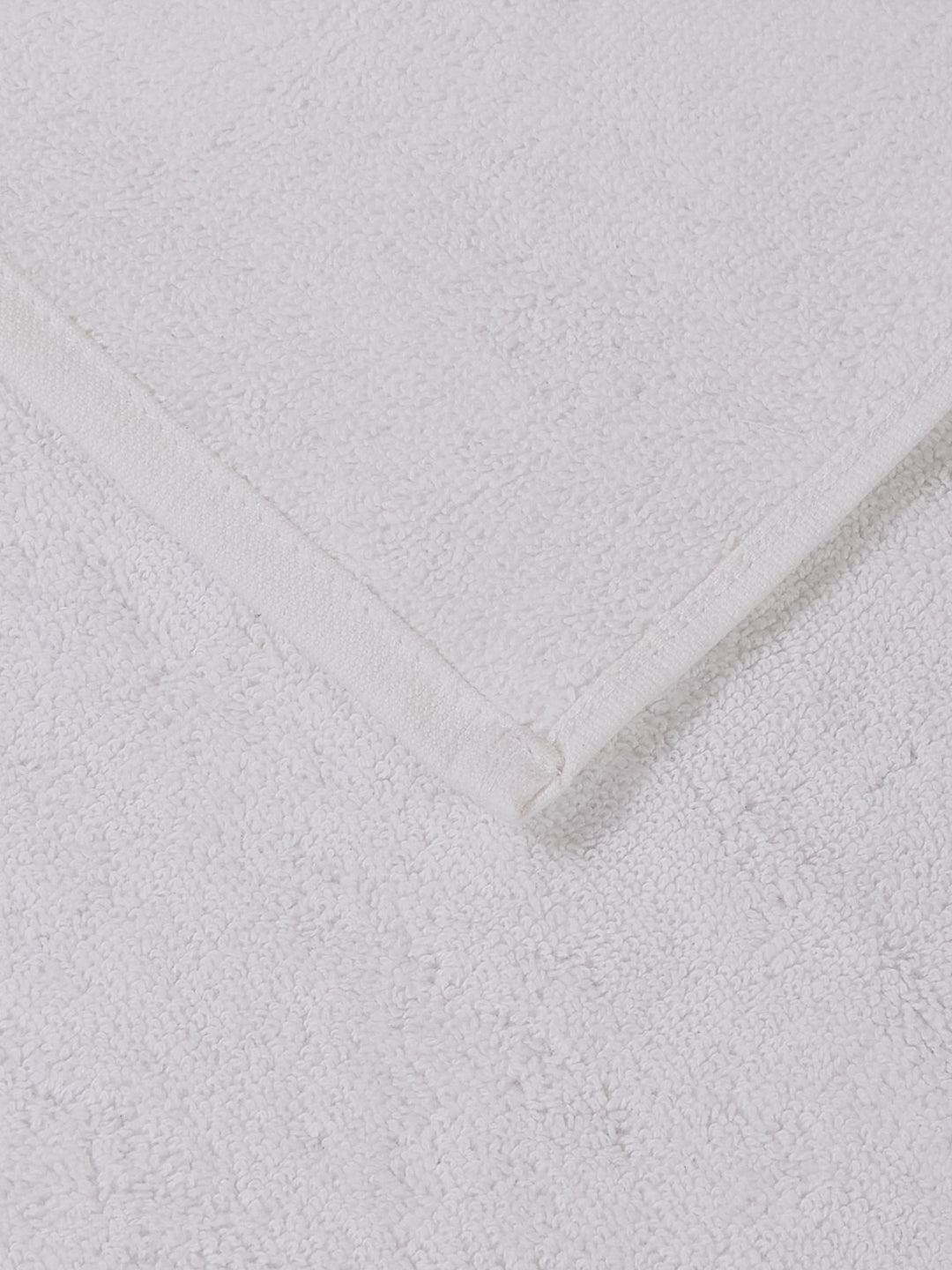 Premium White Pure Cotton Solid 560 GSM Face Towel 6 Pc Set (Hotel Collection)