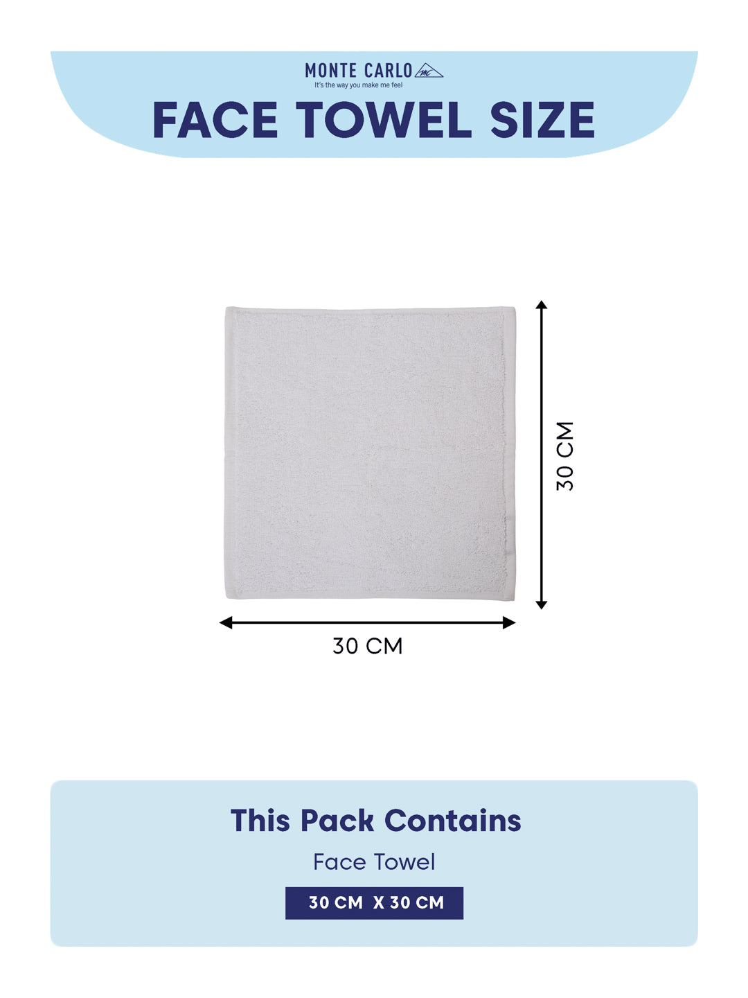 Premium White Pure Cotton Solid 560 GSM Face Towel 6 Pc Set (Hotel Collection)