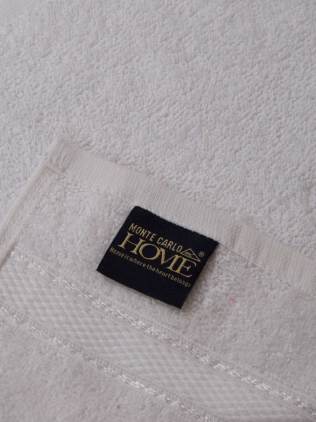 White Pure Cotton Solid 400 GSM Face Towel 4 Pc Set (Jasper Collection)