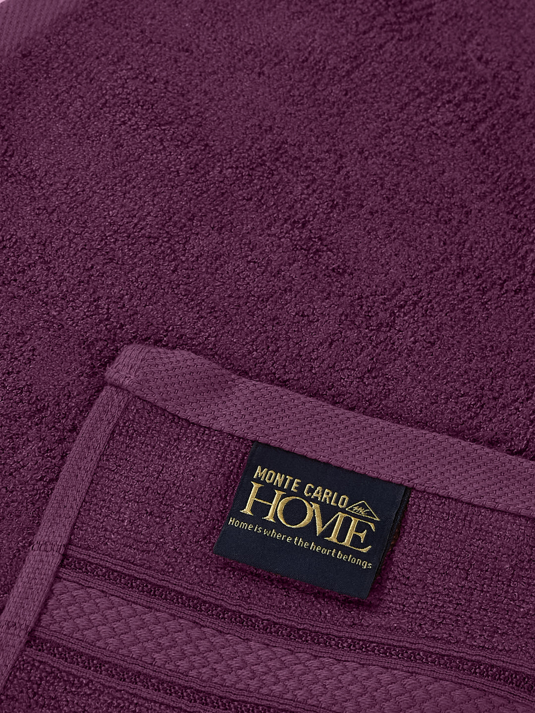 Argyle Purple Pure Cotton Solid 400 GSM Face Towel 4 Pc Set (Jasper Collection)