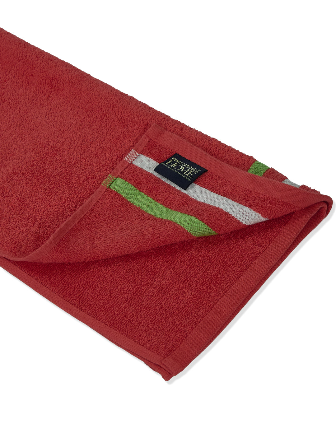 Red 100% Cotton Solid 400 GSM Gym Towel Active Dry 2 Pc Set Gift Box Pack with Free Bottle