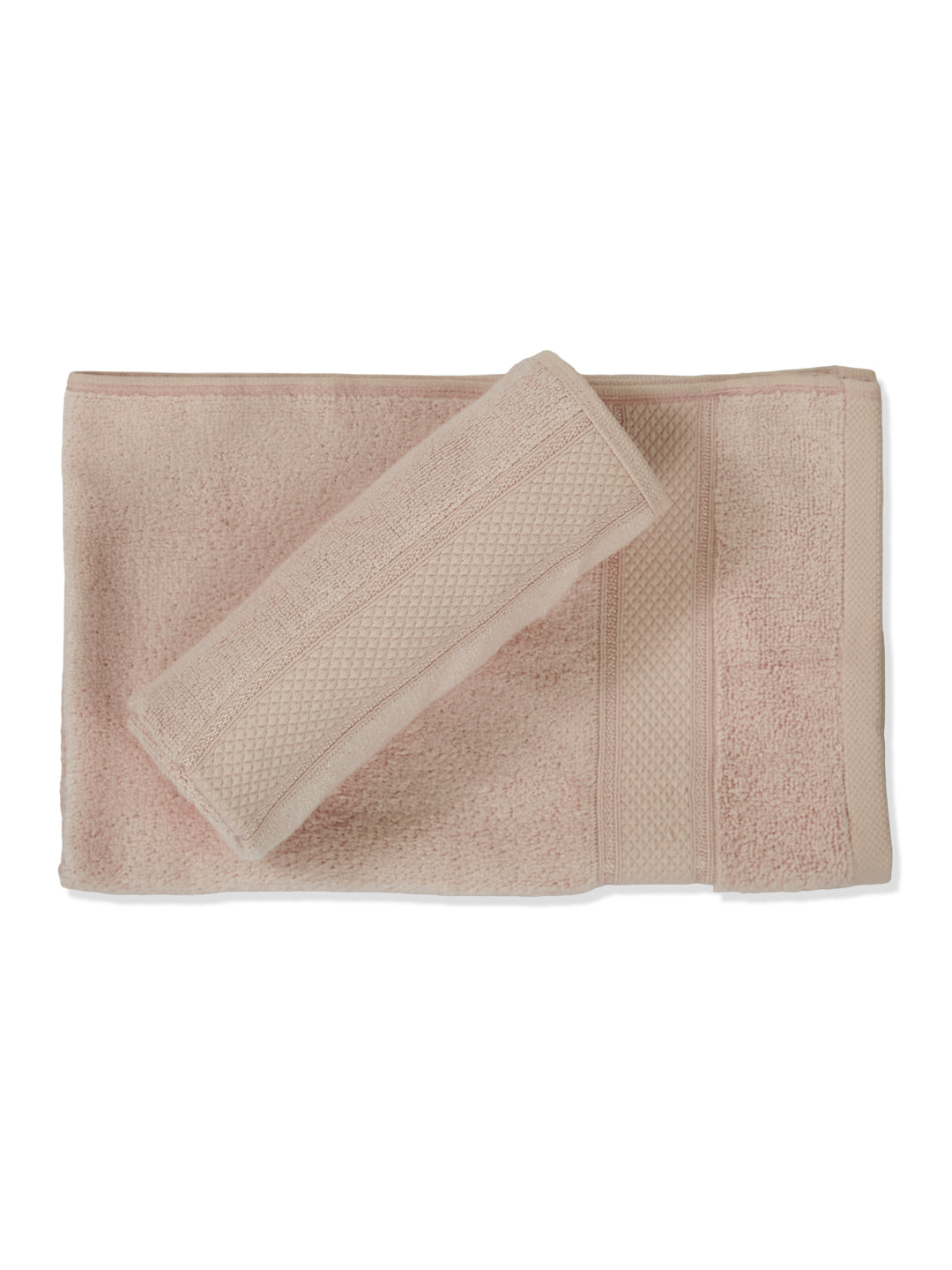 Luxury Beige Bamboo Cotton Solid 600 GSM Hand Towel Eco Bamboo 2 Pc Set Pvc Pack