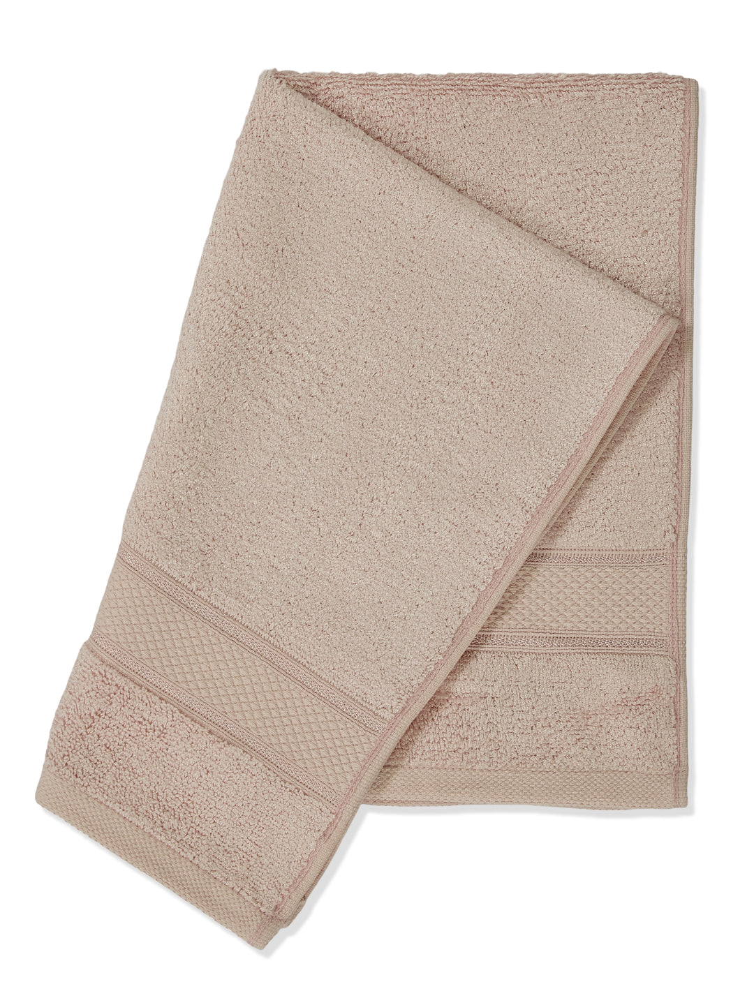 Luxury Beige Bamboo Cotton Solid 600 GSM Hand Towel Eco Bamboo 2 Pc Set Pvc Pack