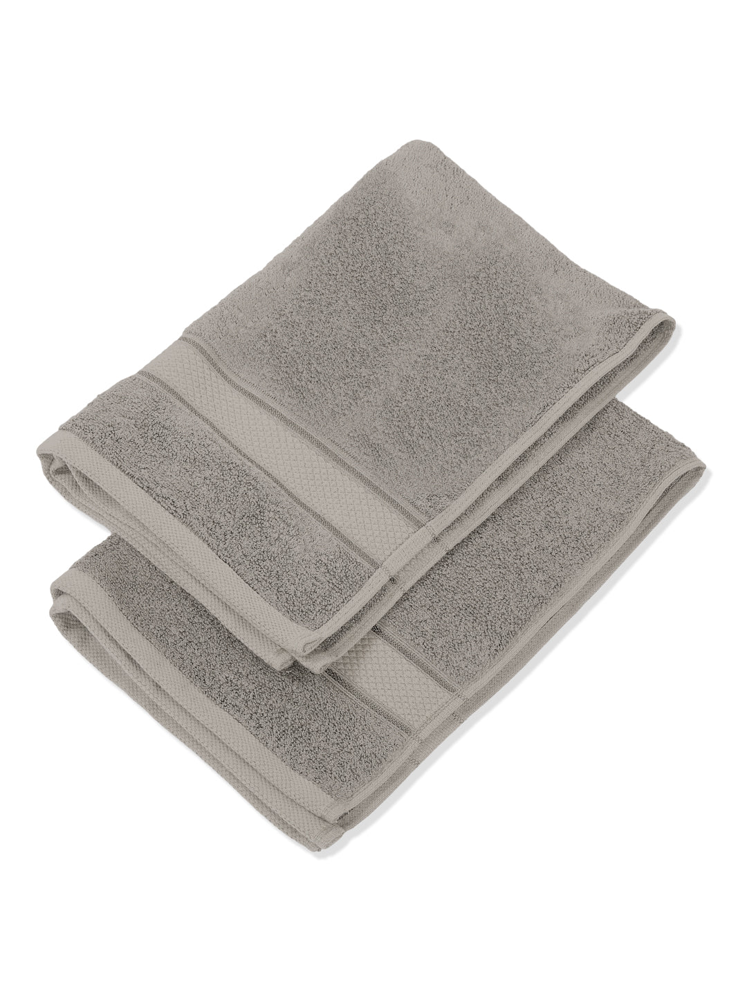Luxury Light Grey 100% Cotton Solid 625 GSM Hand Towel Eusapia 2 Pc Set Box Pack