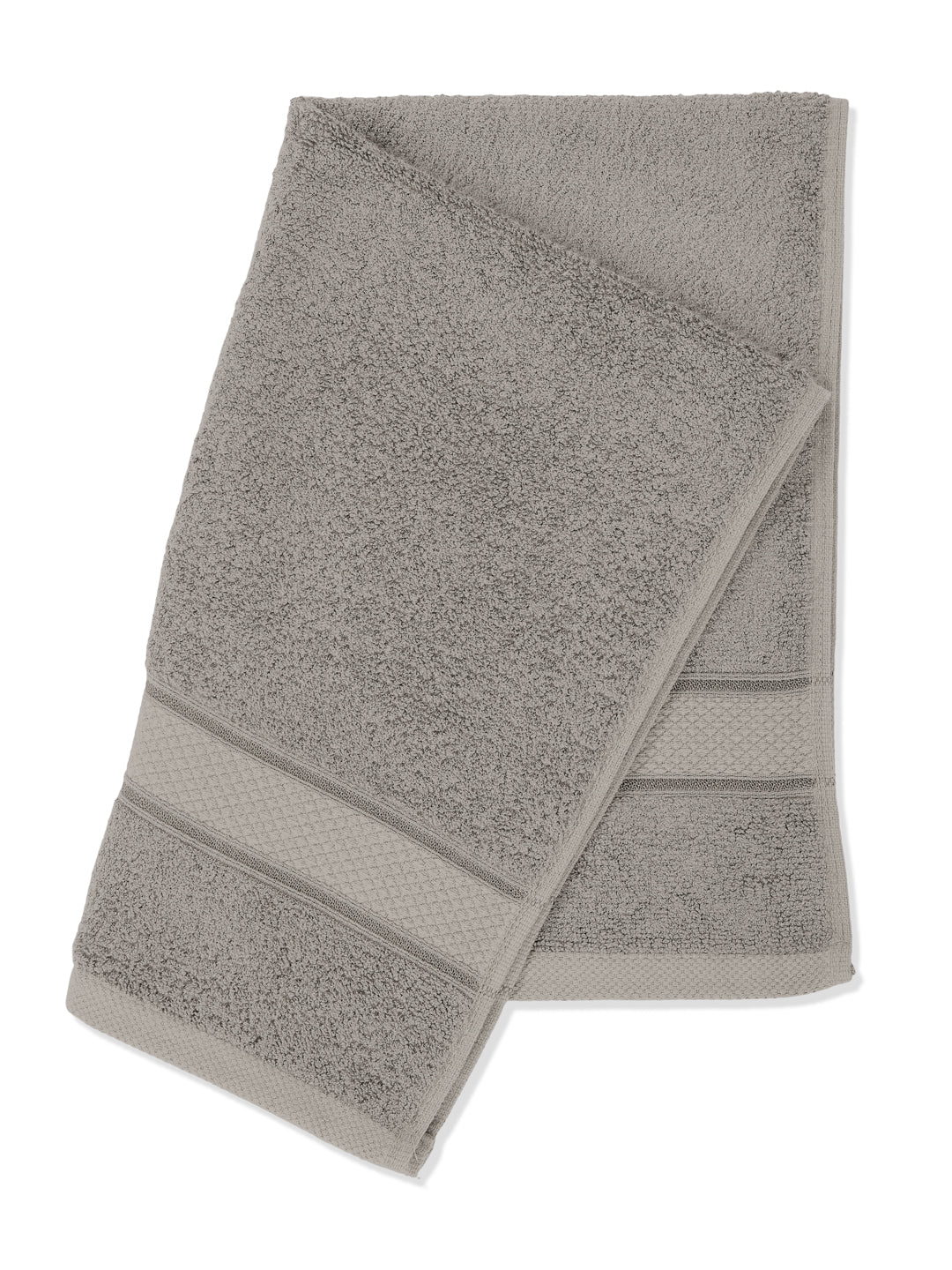 Luxury Light Grey 100% Cotton Solid 625 GSM Hand Towel Eusapia 2 Pc Set Box Pack