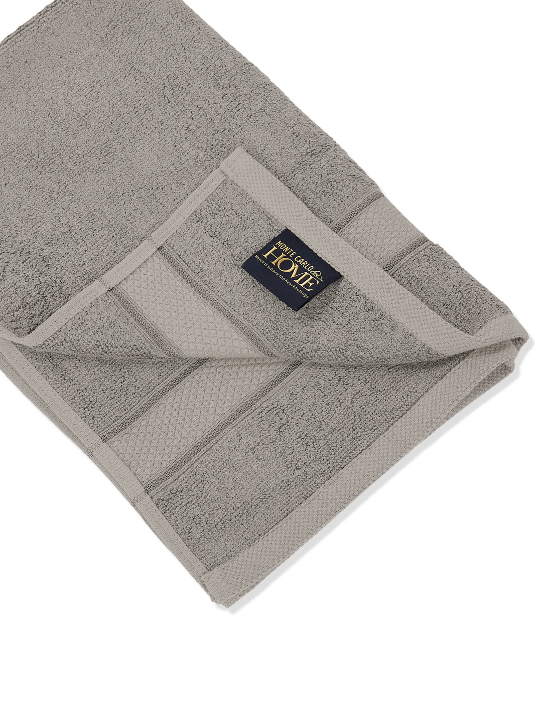 Luxury Light Grey 100% Cotton Solid 625 GSM Hand Towel Eusapia 2 Pc Set Box Pack