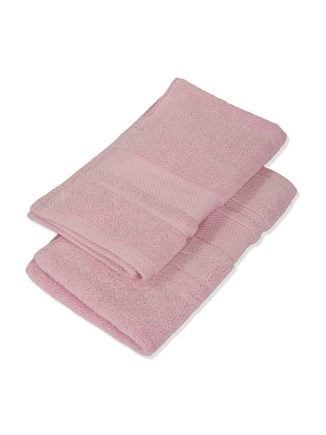 Luxury Pink 100% Cotton Solid 625 GSM Hand Towel Eusapia 2 Pc Set Box Pack