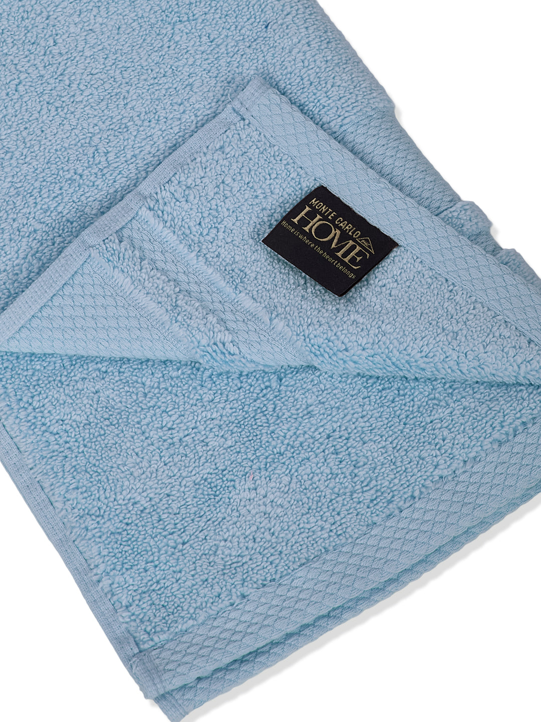 Luxury Light Blue 100% Cotton Solid 625 GSM Hand Towel Eusapia 2 Pc Set Box Pack
