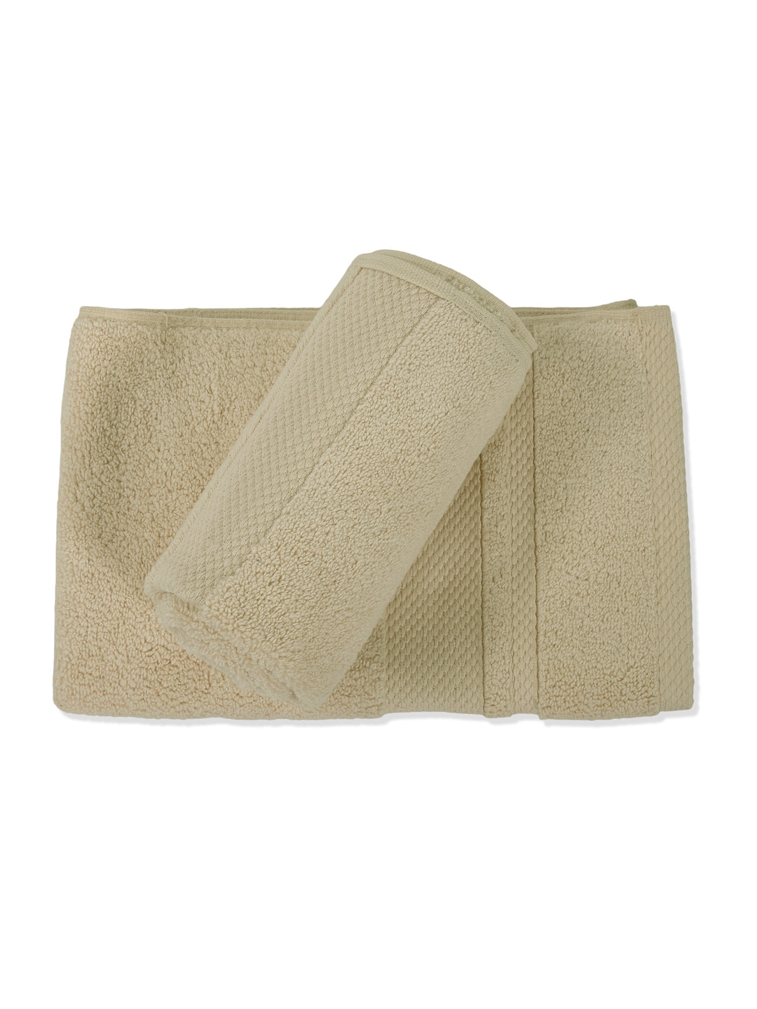 Luxury Cream 100% Cotton Solid 625 GSM Hand Towel Eusapia 2 Pc Set Box Pack