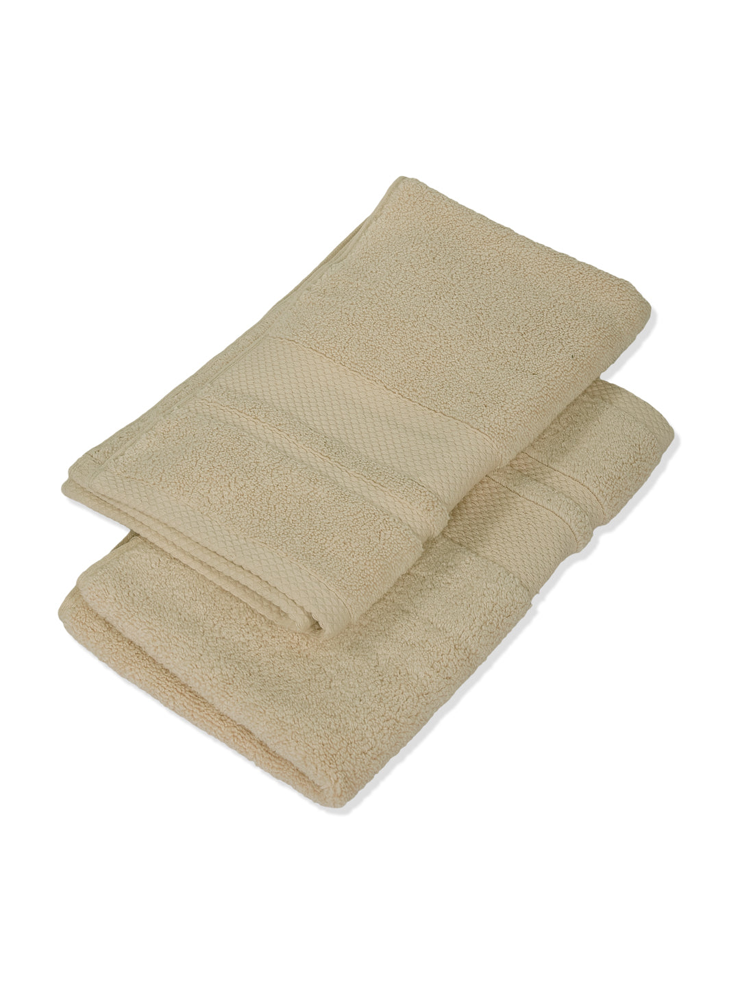 Luxury Cream 100% Cotton Solid 625 GSM Hand Towel Eusapia 2 Pc Set Box Pack