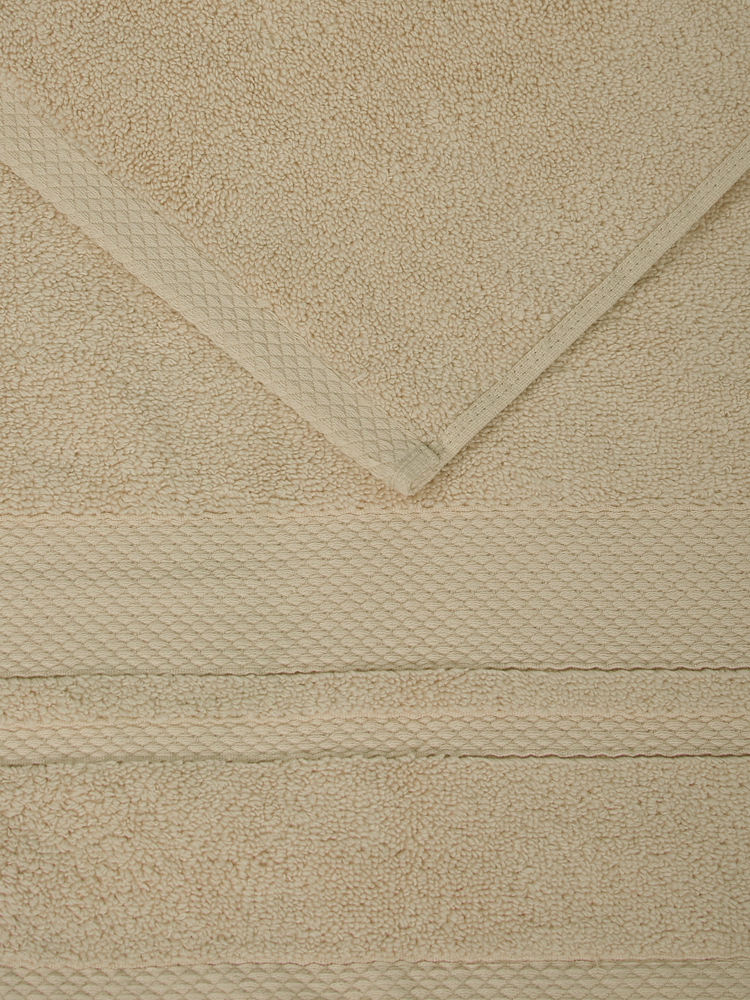 Luxury Cream 100% Cotton Solid 625 GSM Hand Towel Eusapia 2 Pc Set Box Pack