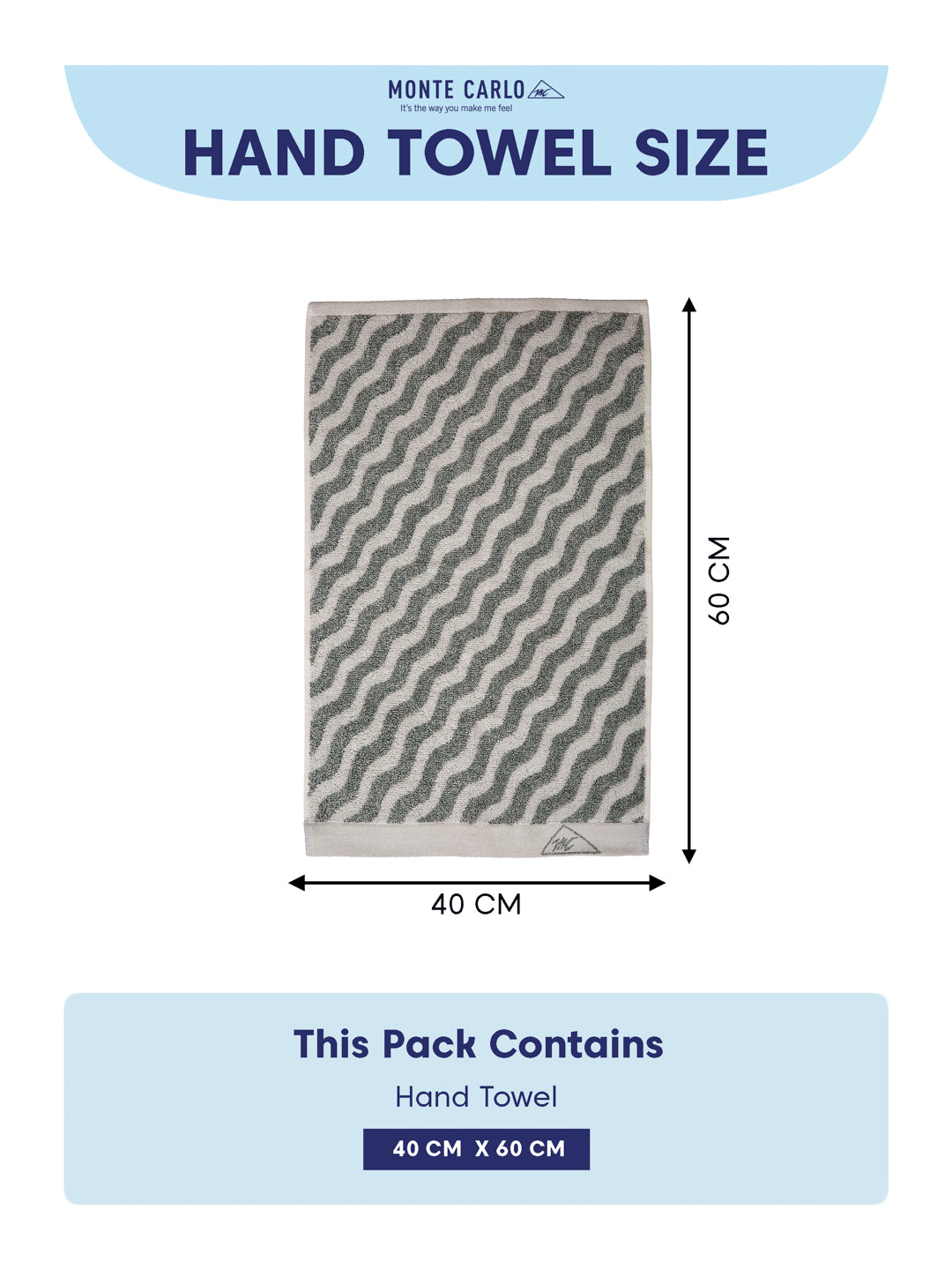 Premium Green & White Pure Cotton Self Design 500 GSM Hand Towel 2 Pc Set (Green Weave Collection)