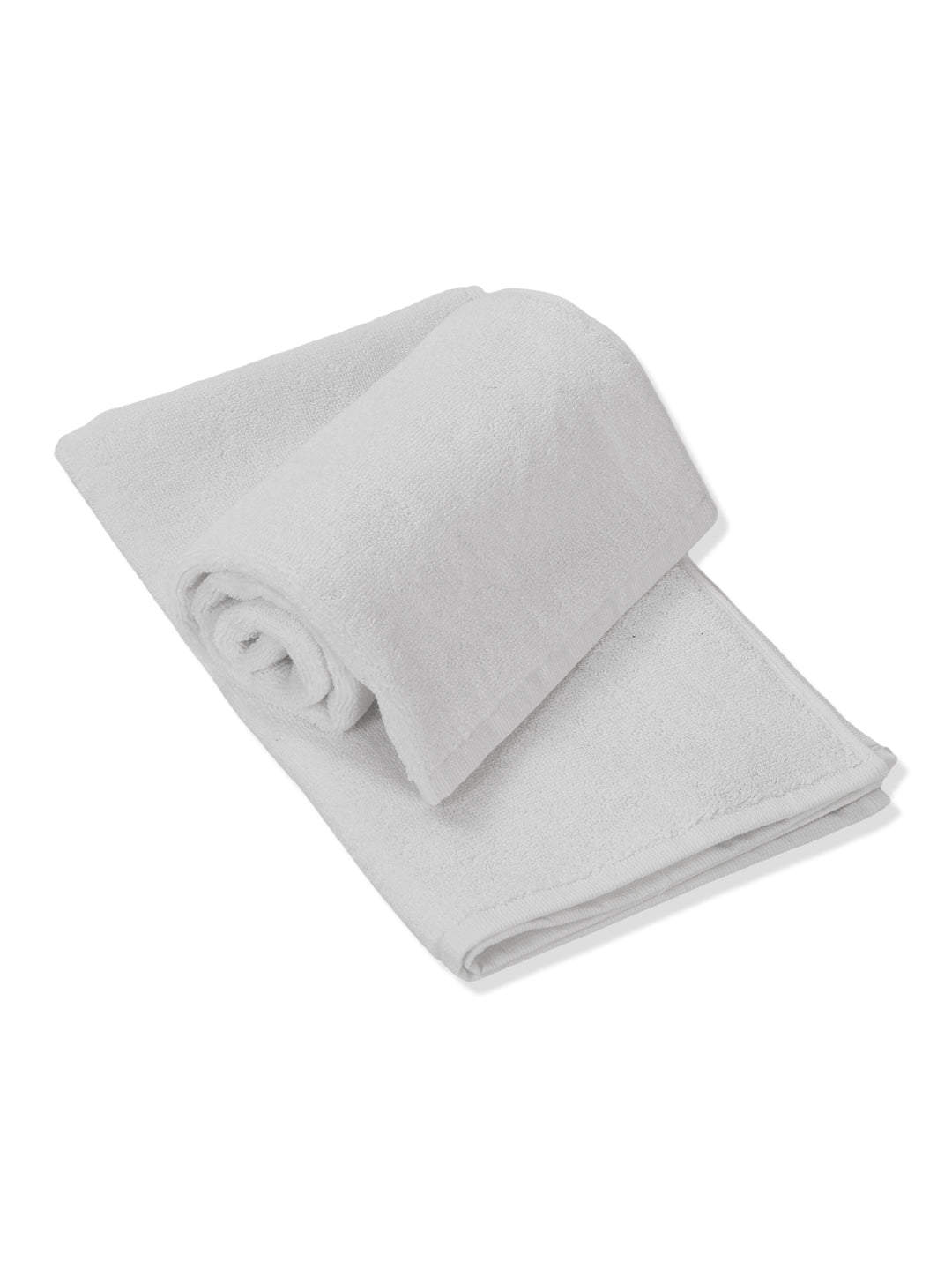 Premium White Pure Cotton Solid 585 GSM Hand Towel 4 Pc Set (Hotel Collection)