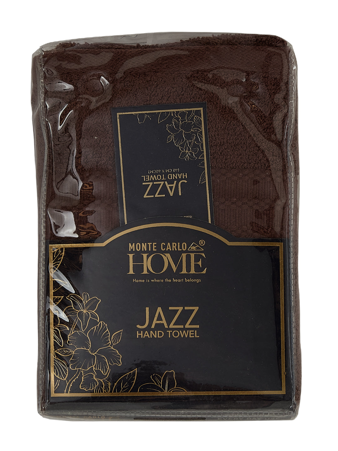 Brown Pure Cotton Solid 380 GSM Hand Towel 2 Pc Set (Jazz Collection)