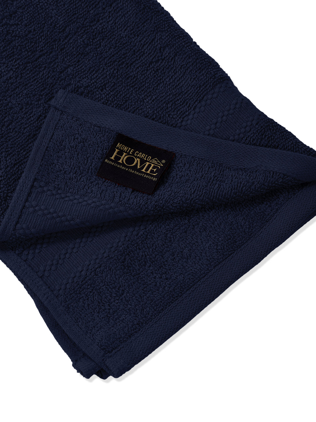 Insignia Blue Pure Cotton Solid 380 GSM Hand Towel 2 Pc Set (Jazz Collection)