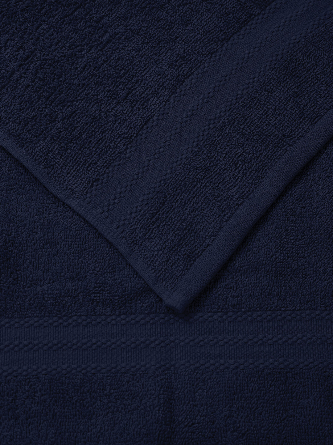Insignia Blue Pure Cotton Solid 380 GSM Hand Towel 2 Pc Set (Jazz Collection)