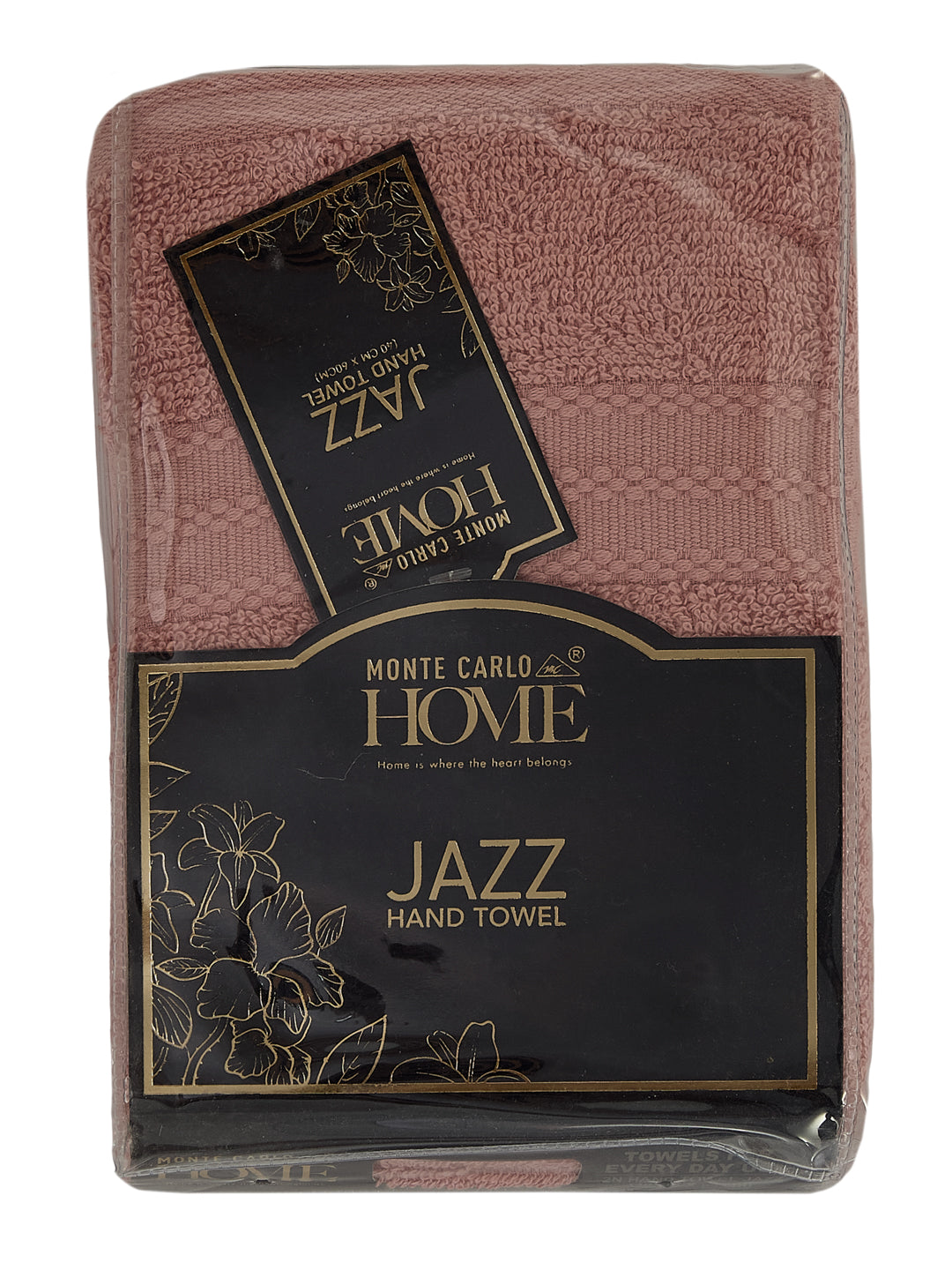 Quartz Pink Pure Cotton Solid 380 GSM Hand Towel 2 Pc Set (Jazz Collection)