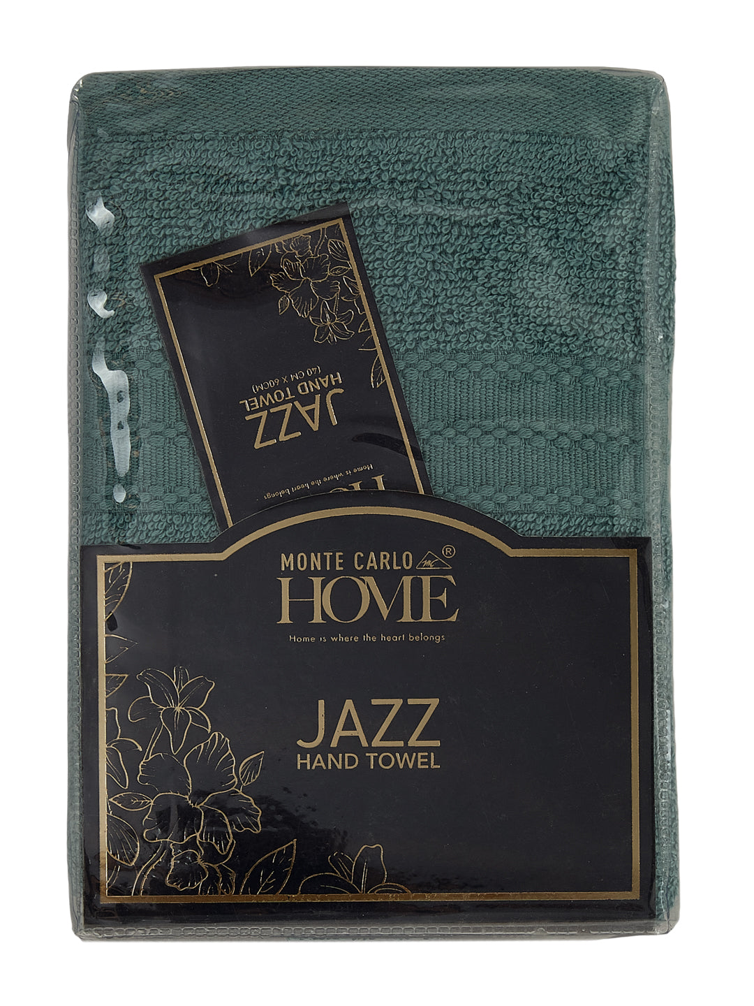 Turquoise Blue Pure Cotton Solid 380 GSM Hand Towel 2 Pc Set (Jazz Collection)