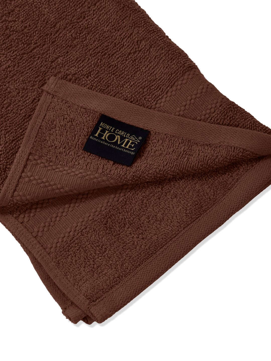 Peach Pure Cotton Solid 380 GSM Hand Towel 2 Pc Set (Jazz Collection)