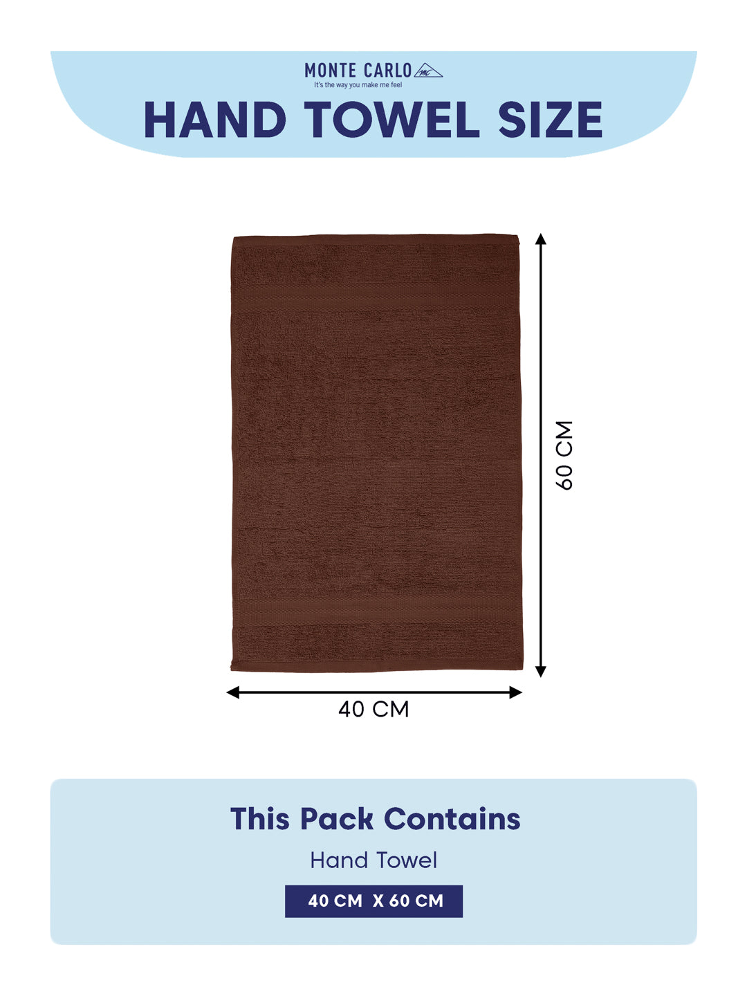 Peach Pure Cotton Solid 380 GSM Hand Towel 2 Pc Set (Jazz Collection)