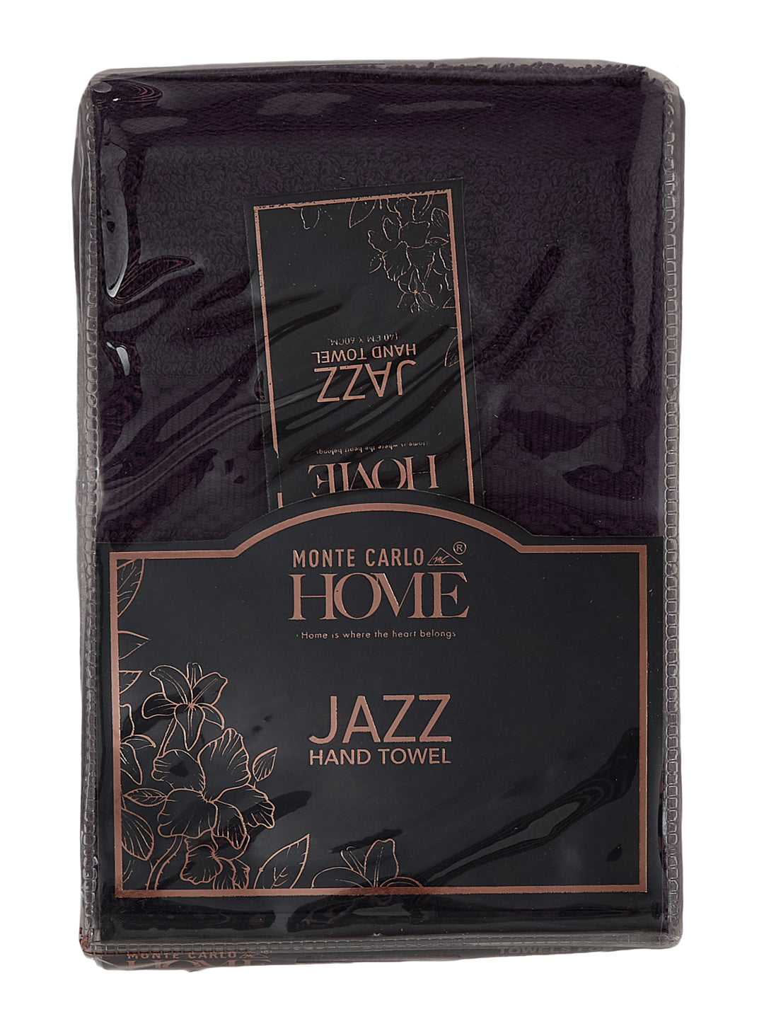 Purple Pure Cotton Solid 380 GSM Hand Towel 2 Pc Set (Jazz Collection)