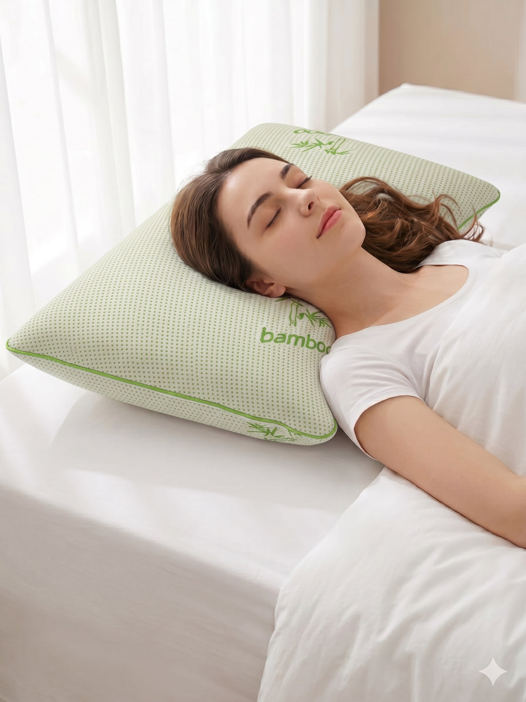 Monte Carlo Eco Bamboo Collection Premium Memory Foam Sleeping Pillow