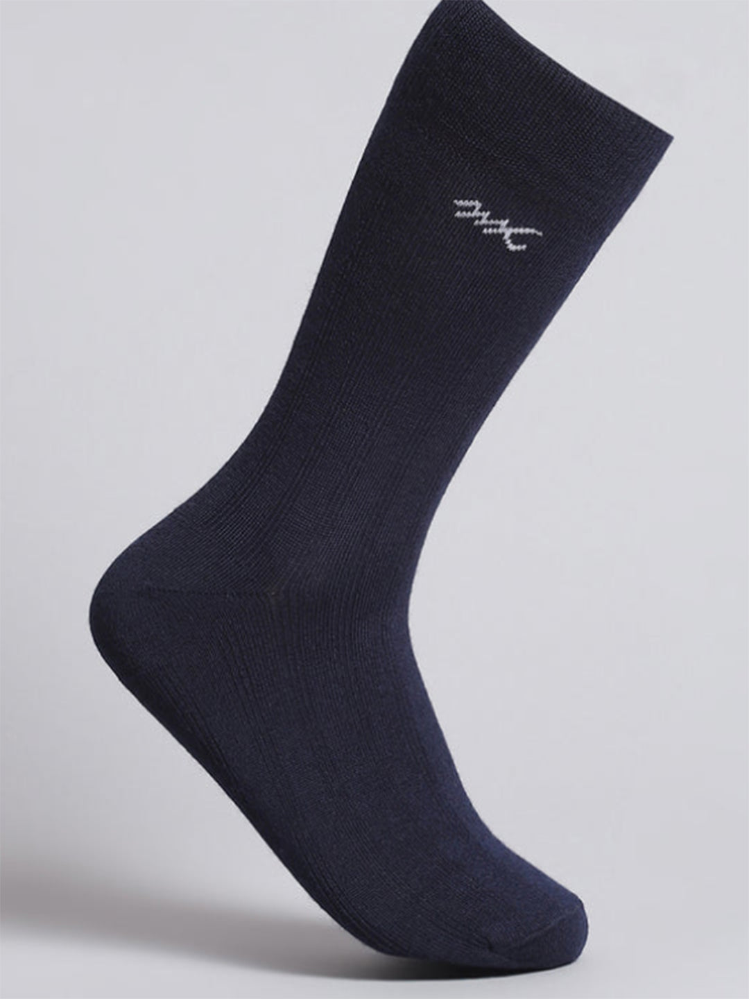 Monte Carlo Men Pure Cotton Calf Length Socks (1 Pair)