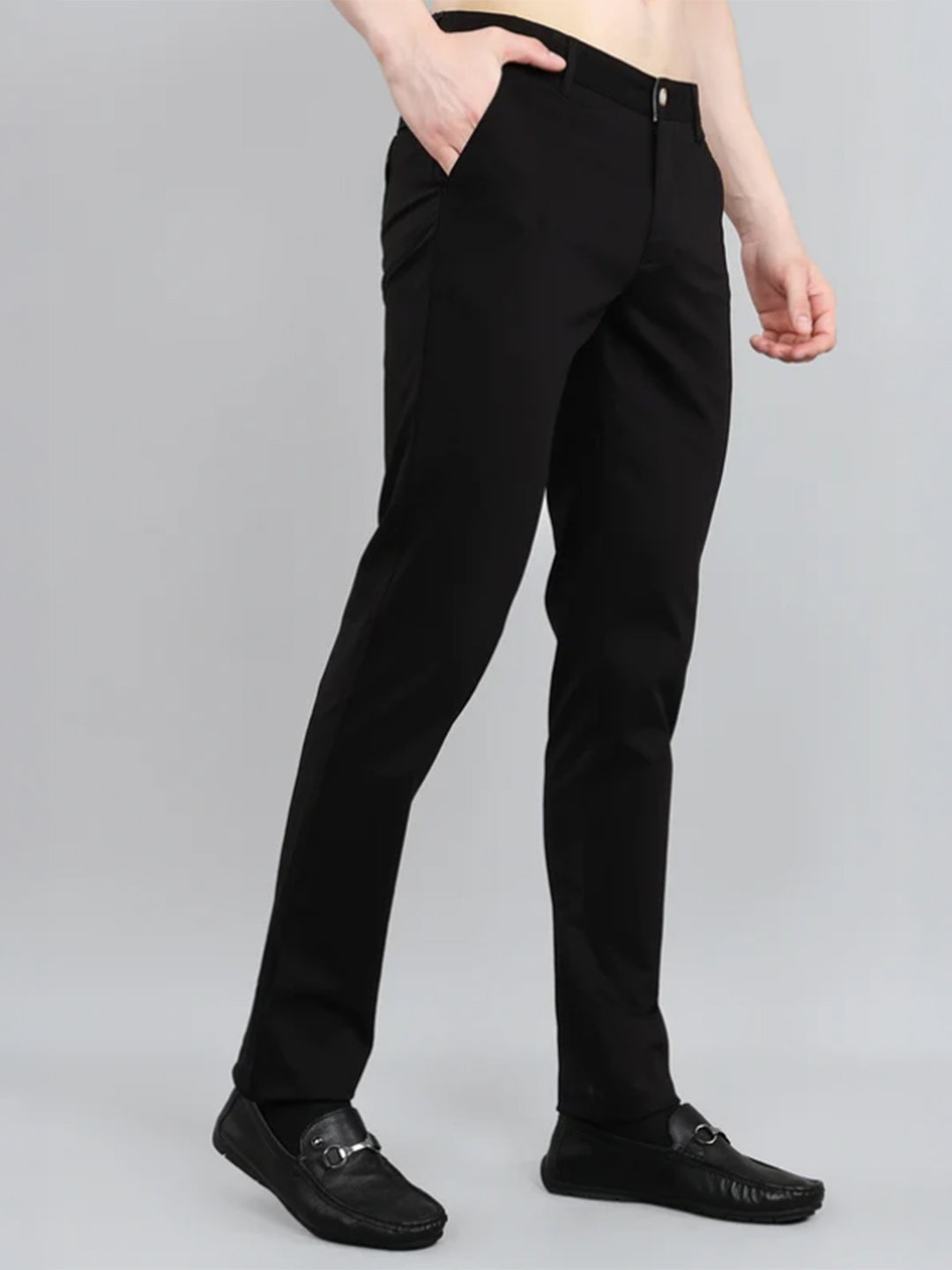 Monte Carlo Men Solid Regular Fit Trouser