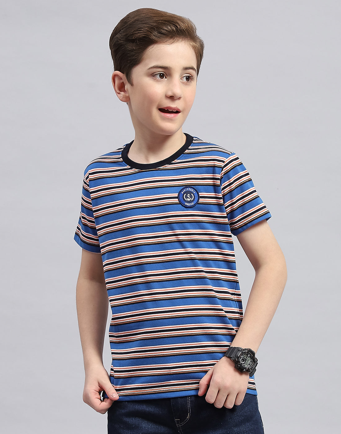 Boys Printed Round Neck Half Sleeve T-Shirt (Pack of 3)