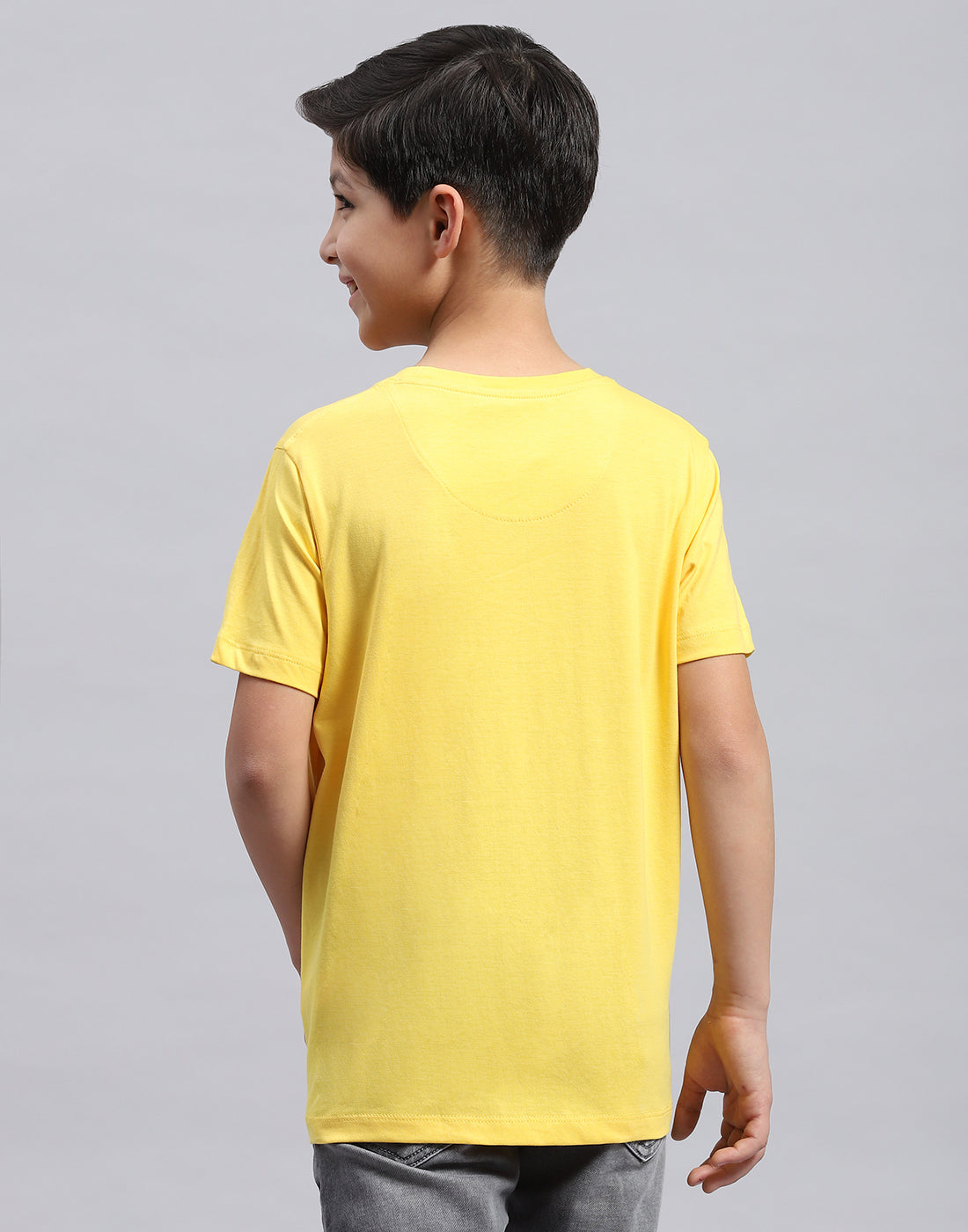Boys Multi Color Printed Round Neck Half Sleeve T-Shirt