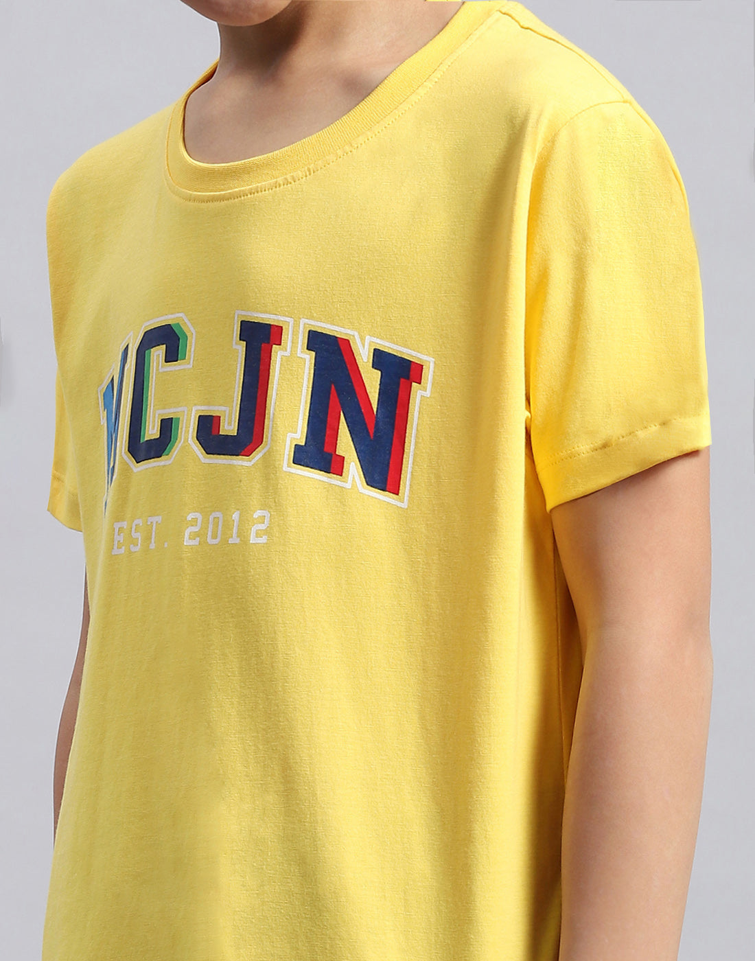 Boys Multi Color Printed Round Neck Half Sleeve T-Shirt